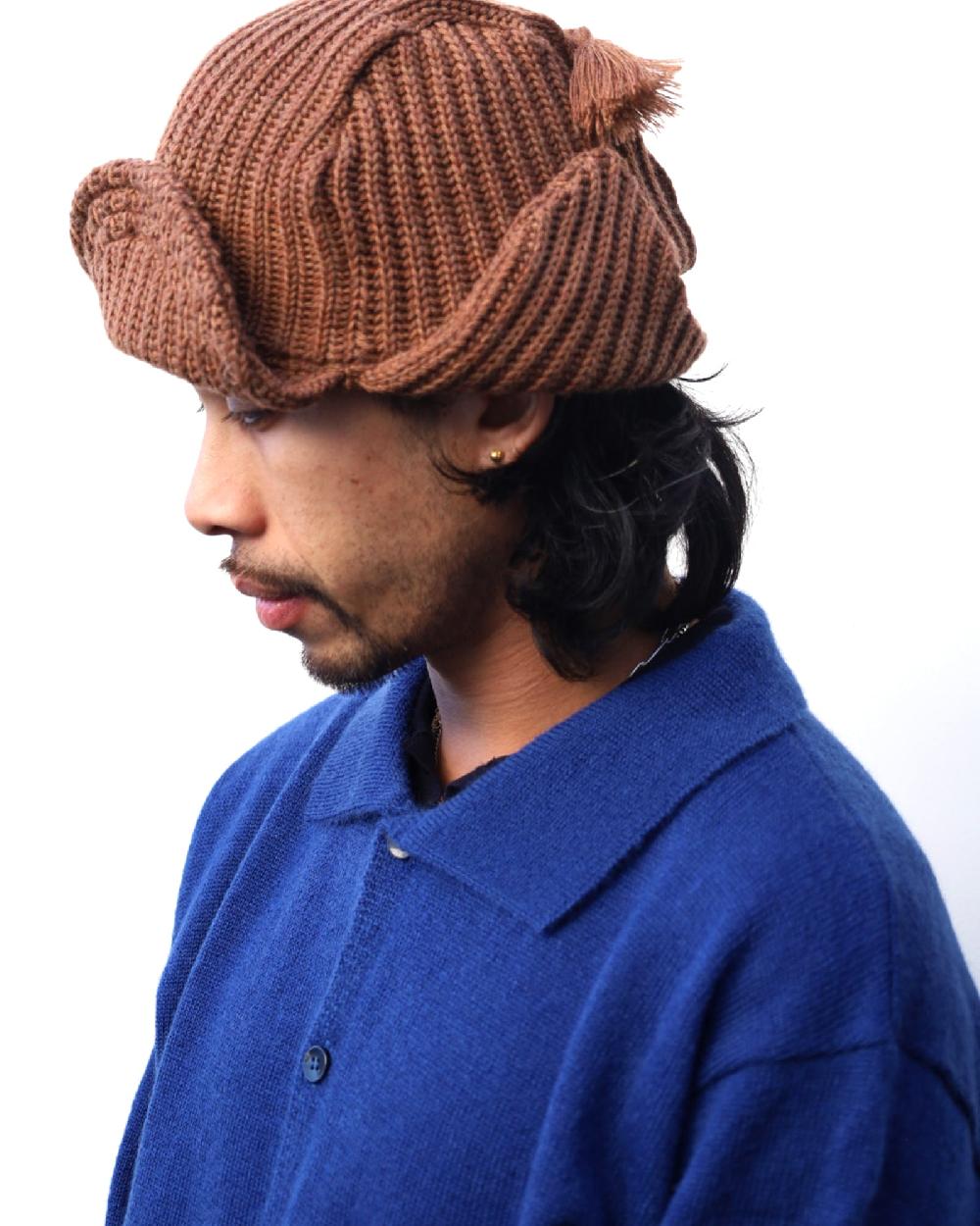 Anonymous Ism Mohair Polo Cardigan Anonymous Ism Apparel Black