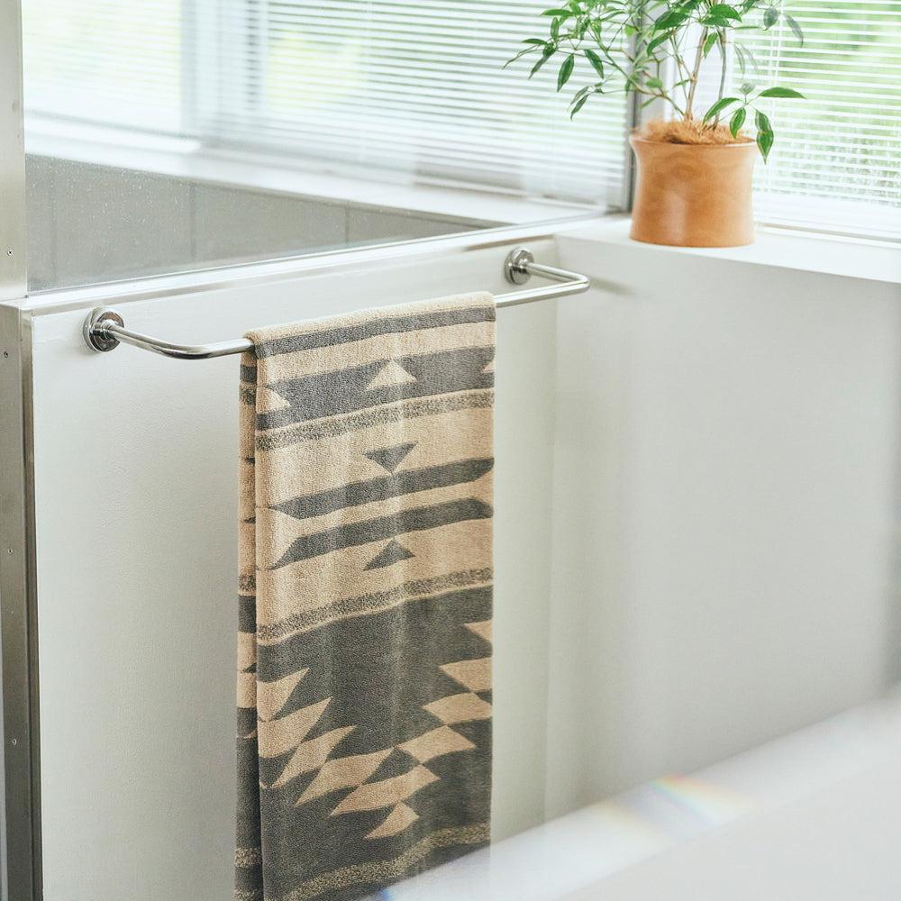 Anonymous Ism Native Motif Cotton Pile Blanket - Beige Home-Basshu