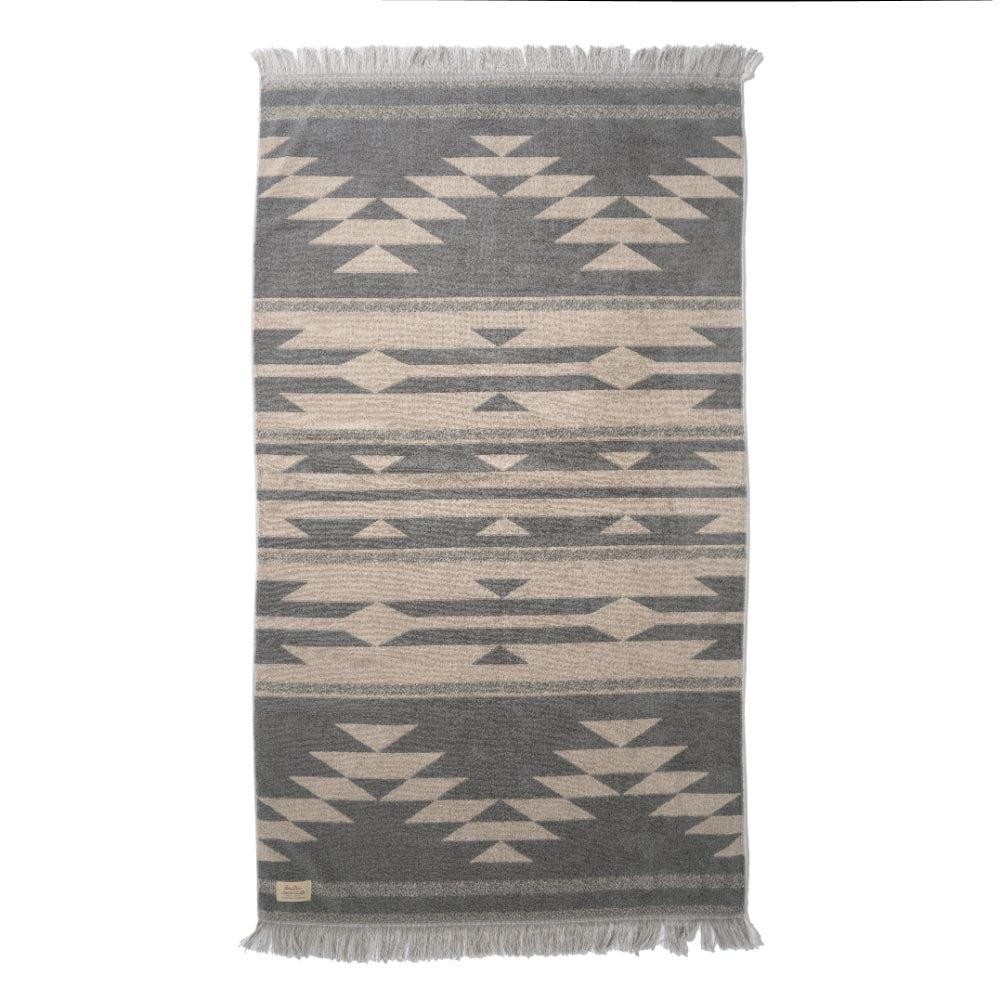 Anonymous Ism Native Motif Cotton Pile Blanket - Beige Home-Basshu