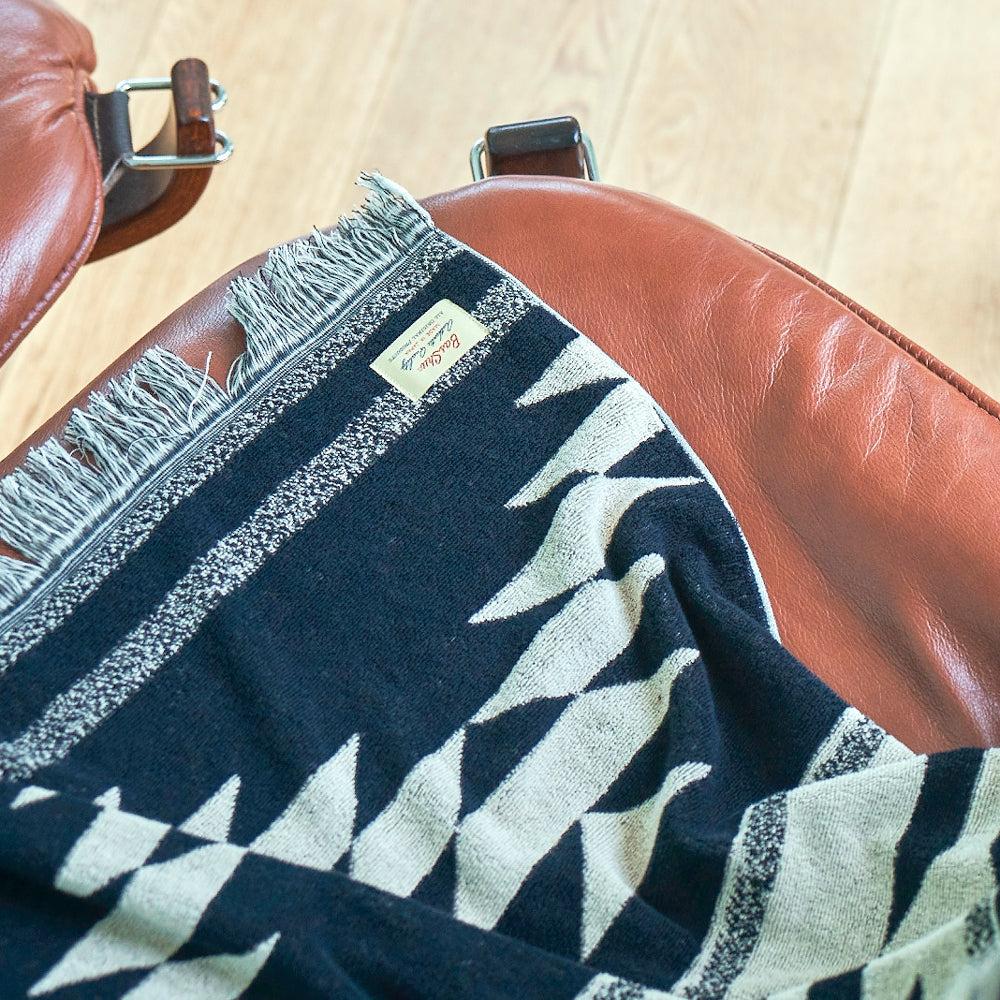 Anonymous Ism Native Motif Cotton Pile Blanket - Black Home-Basshu