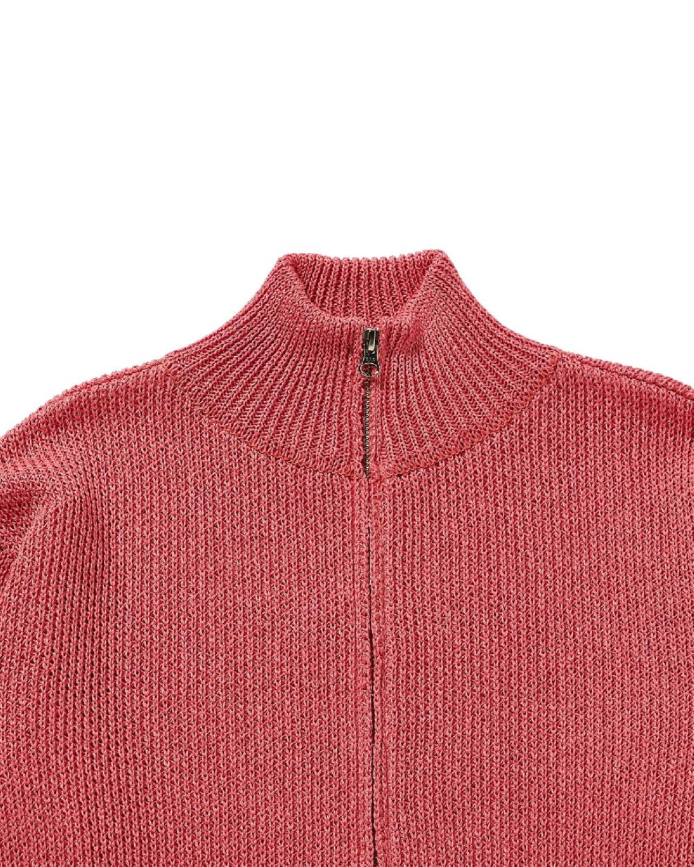 Anonymous Ism Paperyarn Zip-up Sweater Anonymous Ism Apparel Pink