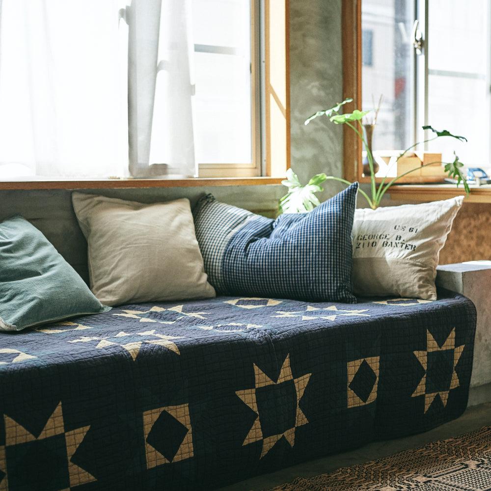 Anonymous Ism Patchwork Quilt Cover - Blue Home-Basshu