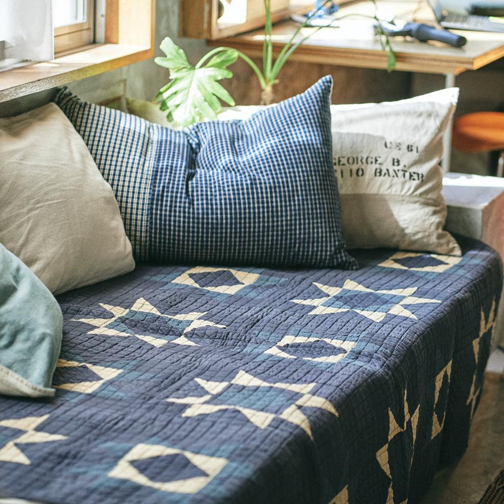 Anonymous Ism Patchwork Quilt Cover - Blue Home-Basshu