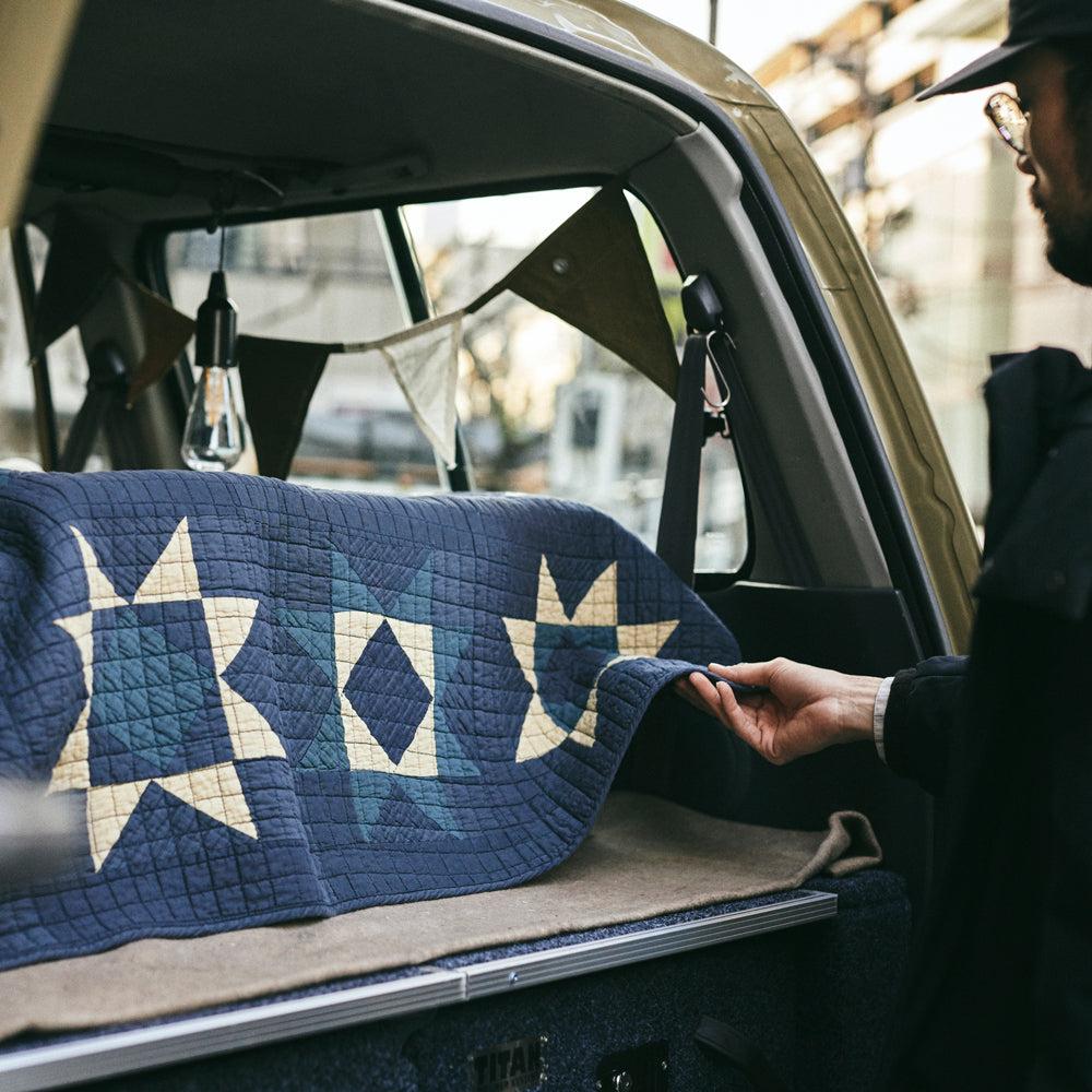 anonymous ism Patchwork Quilt Cover - Blue Home-Basshu