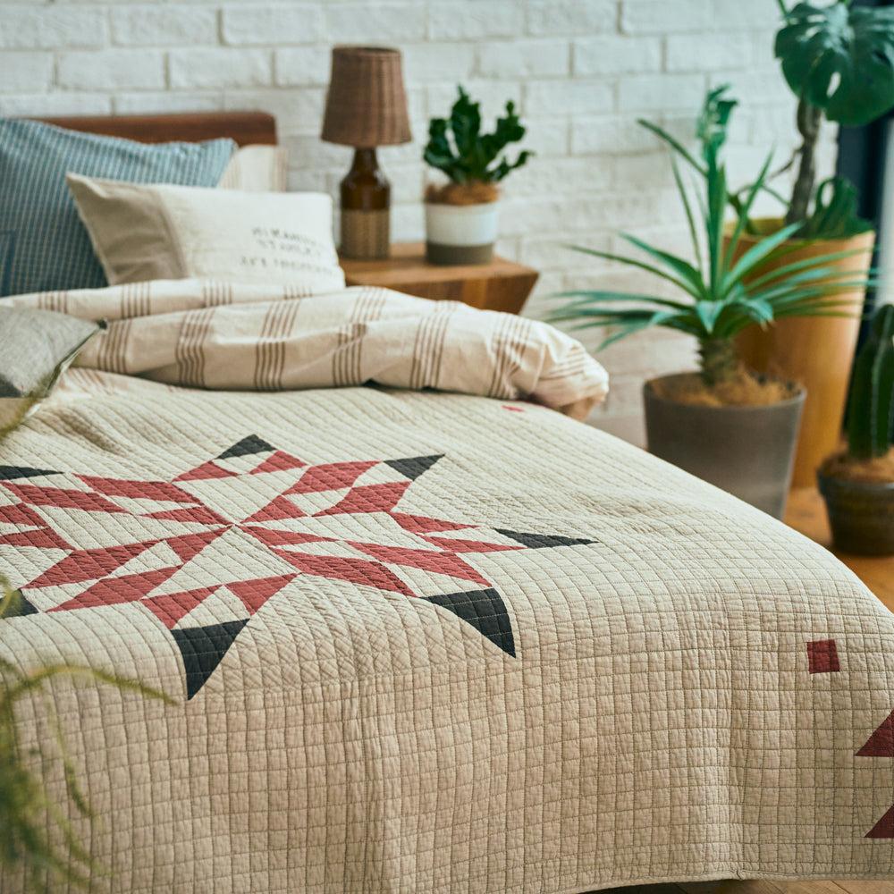 Anonymous Ism Patchwork Quilt Cover - Ivory Home-Basshu