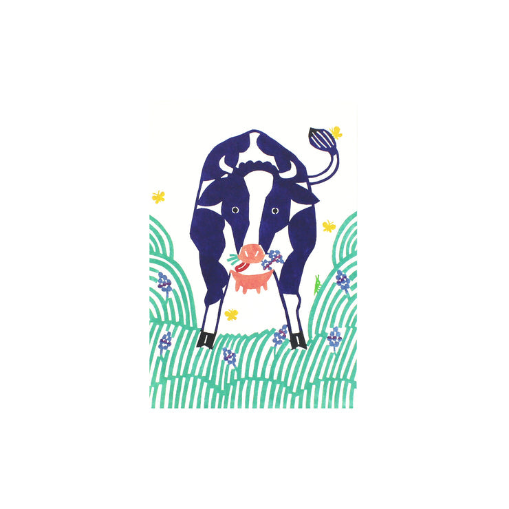 Anonymous Ism Postcard Homewear-Katakata Friends-Cow And Friends