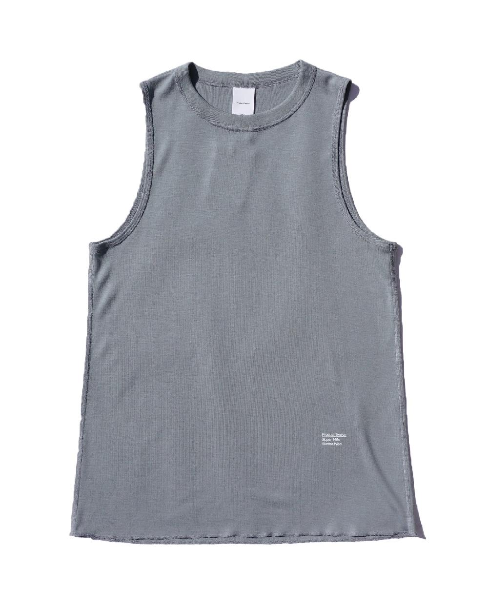 anonymous ism PT Super 140s Merino Tank Top P12 M.Grey