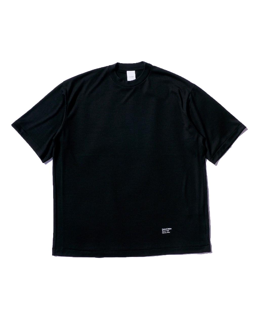 anonymous ism PT Super 140s Merino Wool T-shirt P12 Black