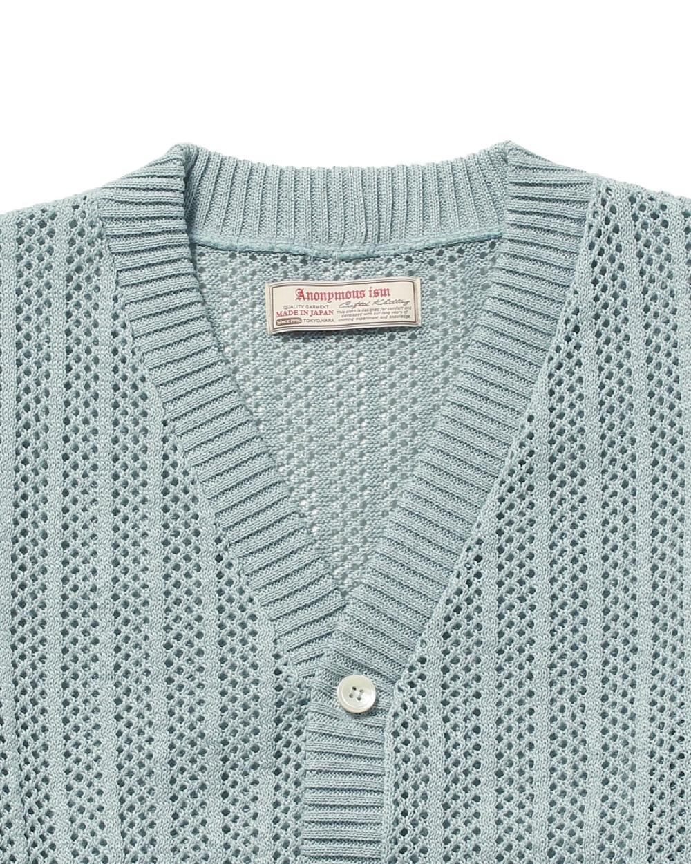 Anonymous Ism See Through Cardigan Anonymous Ism Apparel Black