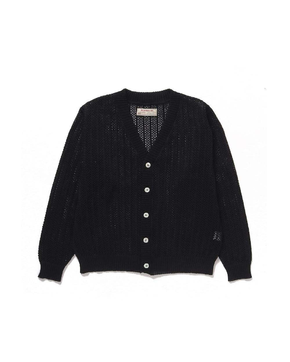 anonymous ism See Through Cardigan Anonymous Ism Apparel Black