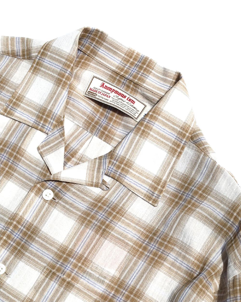 Anonymous Ism Sheer Gauze Plaid Shirt Anonymous Ism Apparel Plaid