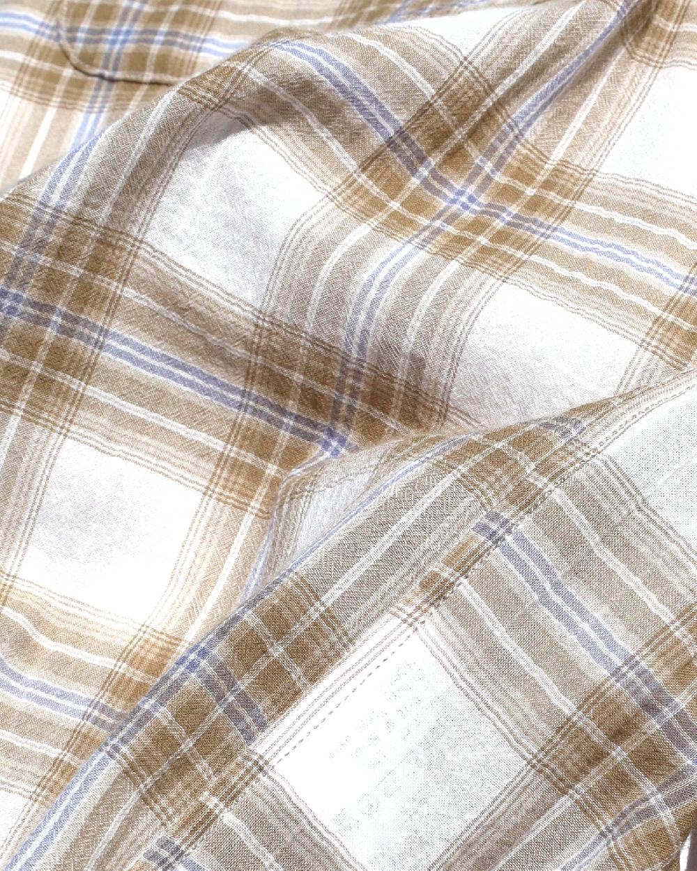 Anonymous Ism Sheer Gauze Plaid Shirt Anonymous Ism Apparel Plaid