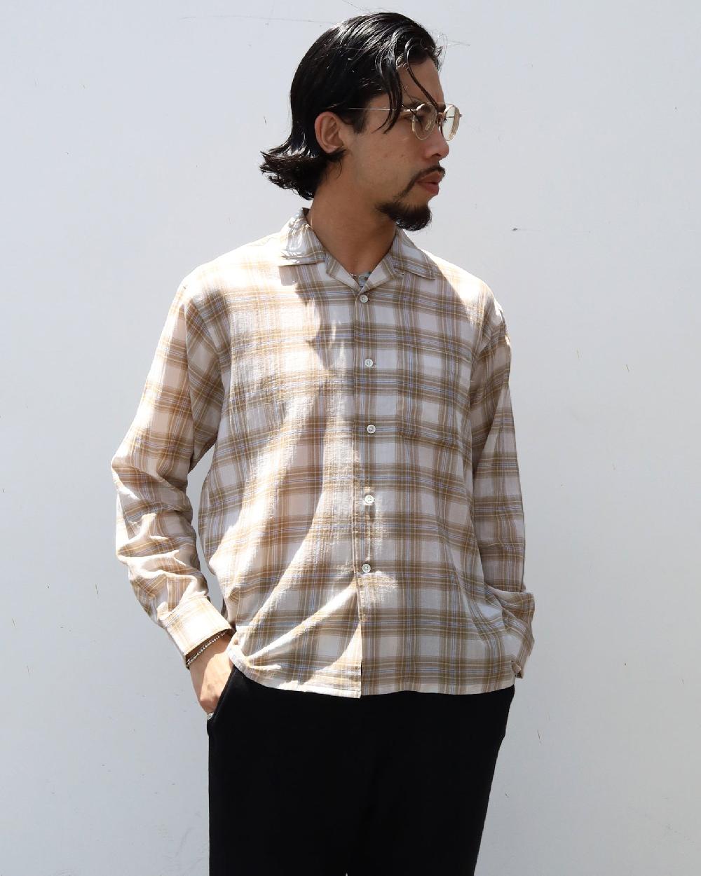 Anonymous Ism Sheer Gauze Plaid Shirt Anonymous Ism Apparel Plaid