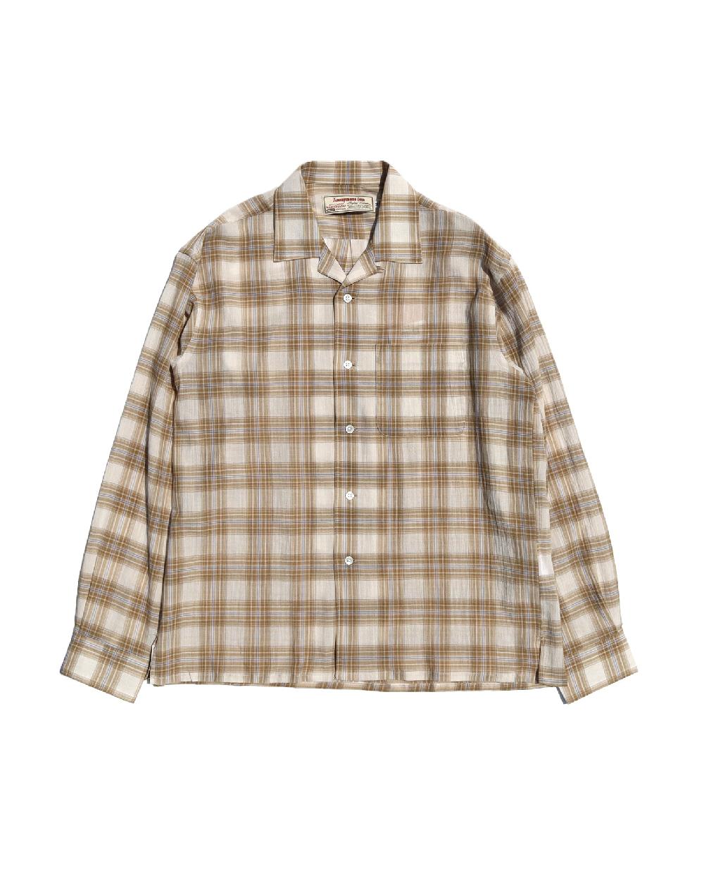 anonymous ism Sheer Gauze Plaid Shirt Anonymous Ism Apparel Plaid