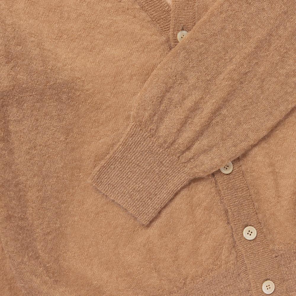 Anonymous Ism Sheer Mohair Cardigan Anonymous Ism Apparel Beige