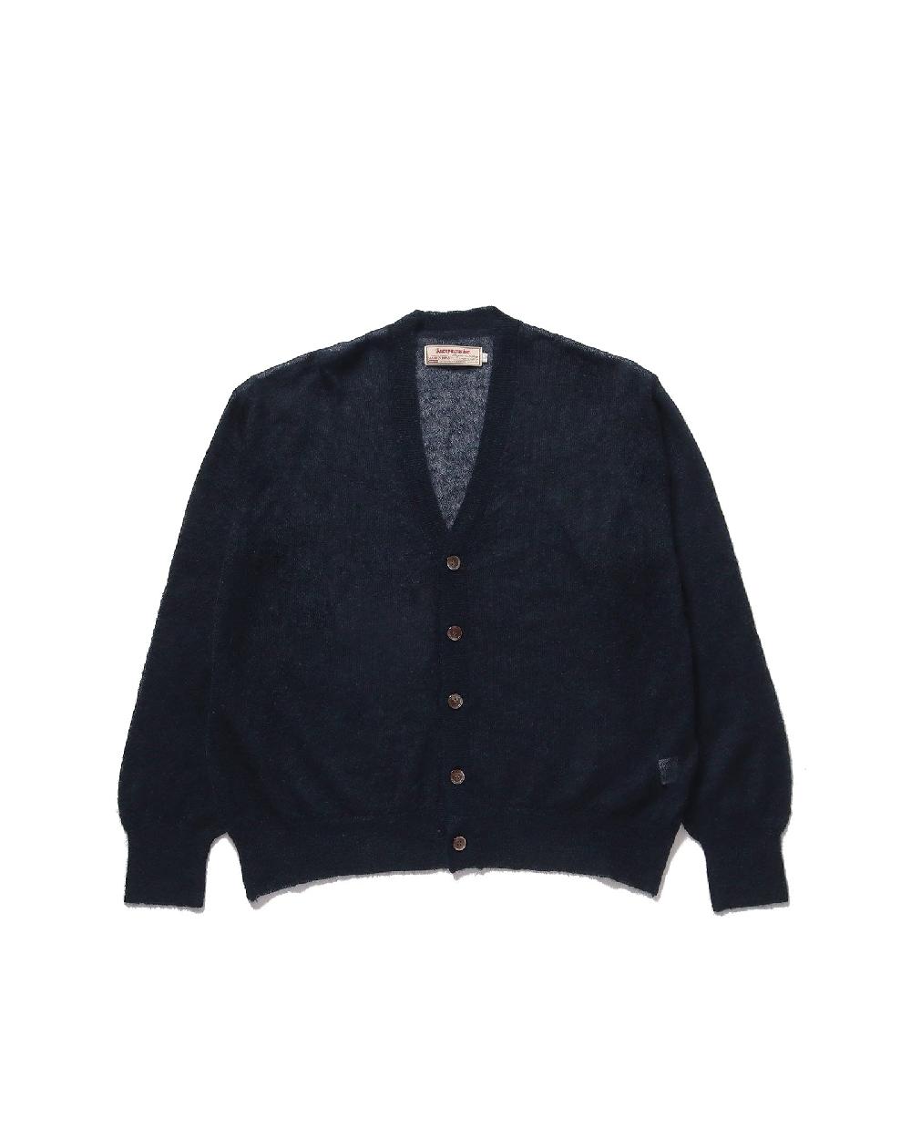 anonymous ism Sheer Mohair Cardigan Anonymous Ism Apparel Dark Navy