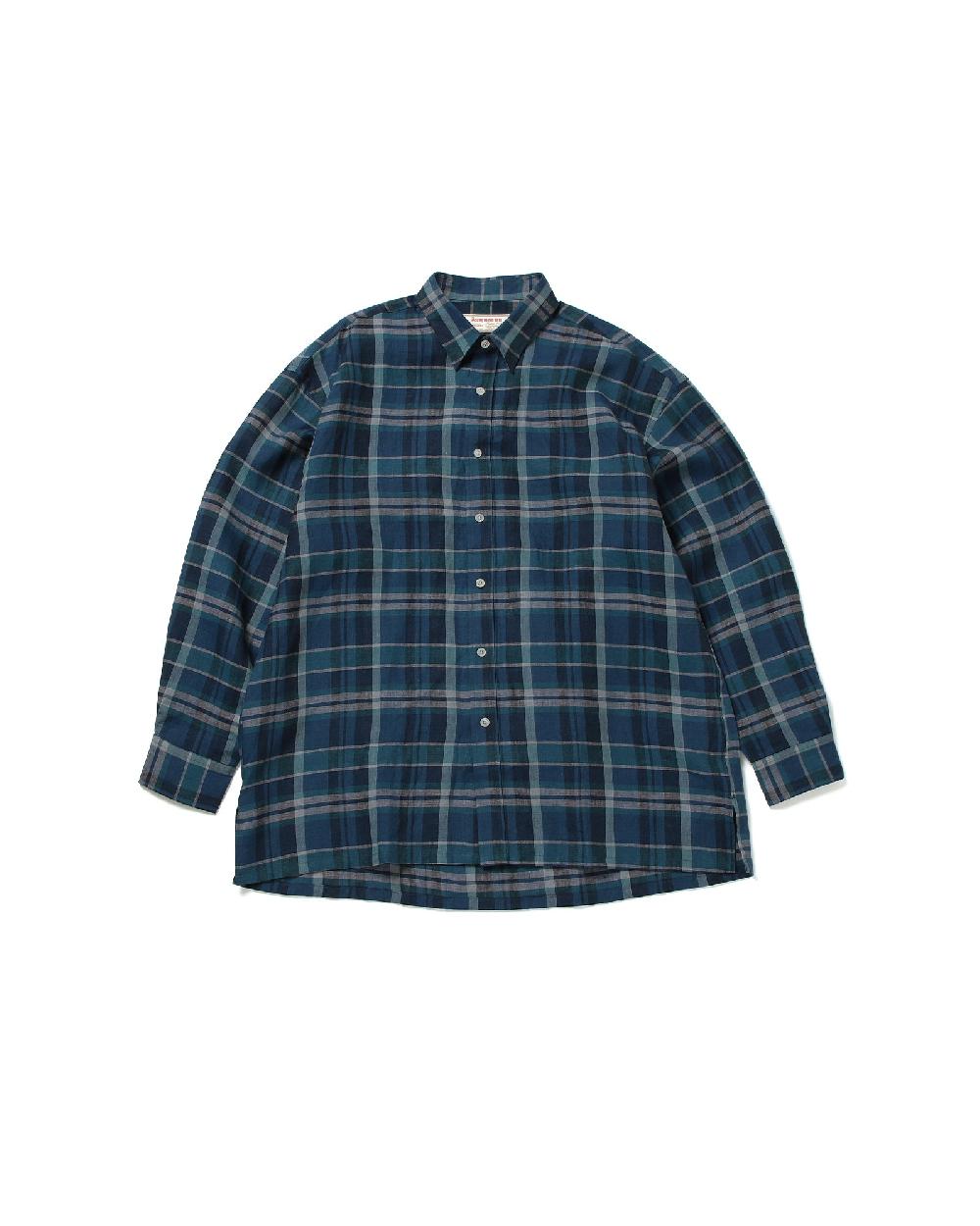 anonymous ism Signature Shirt - Madres Linen - Navy Anonymous Ism Apparel