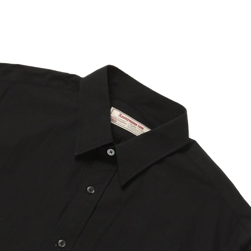 Anonymous Ism Signature Shirt - Super100's Wool - Black Anonymous Ism Apparel