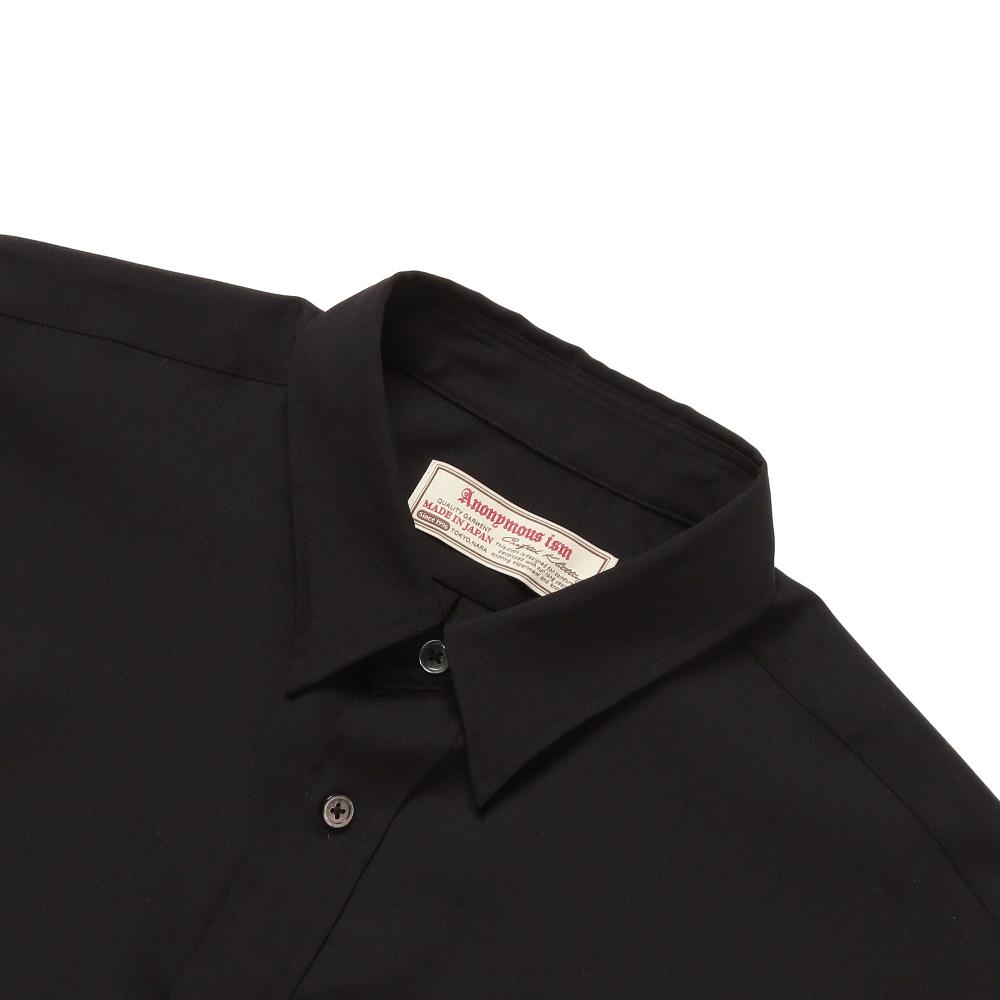 Anonymous Ism Signature Shirt - Super100's Wool - Black Anonymous Ism Apparel