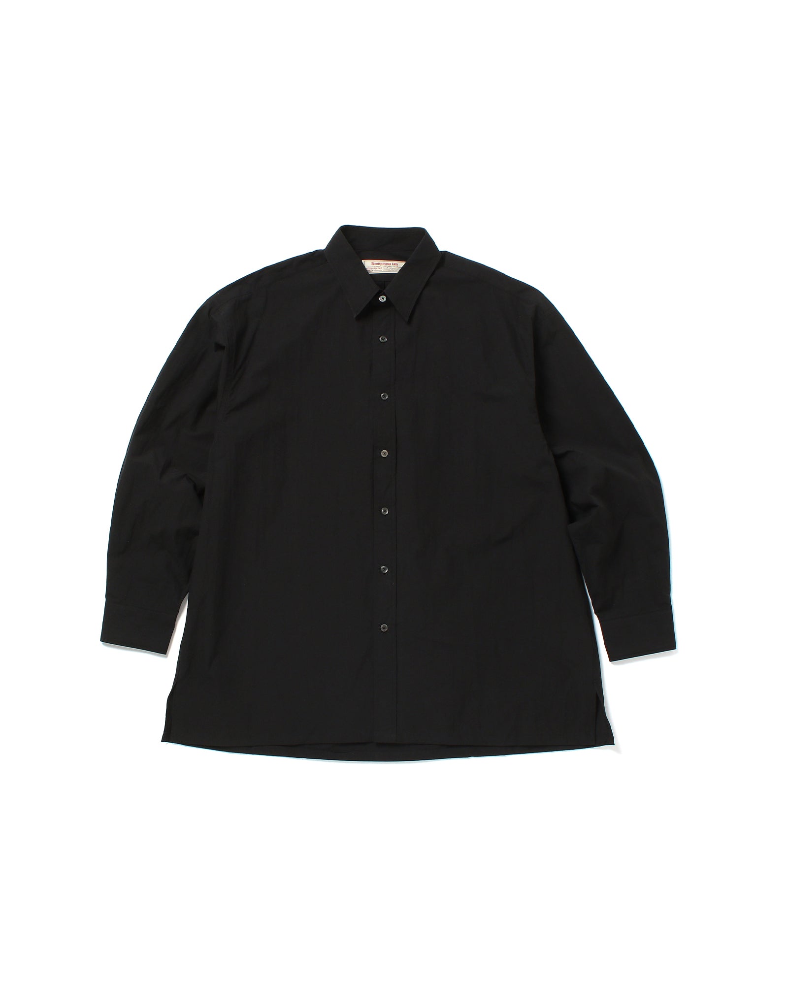 anonymous ism Signature Shirt - Super100's Wool - Black Anonymous Ism Apparel