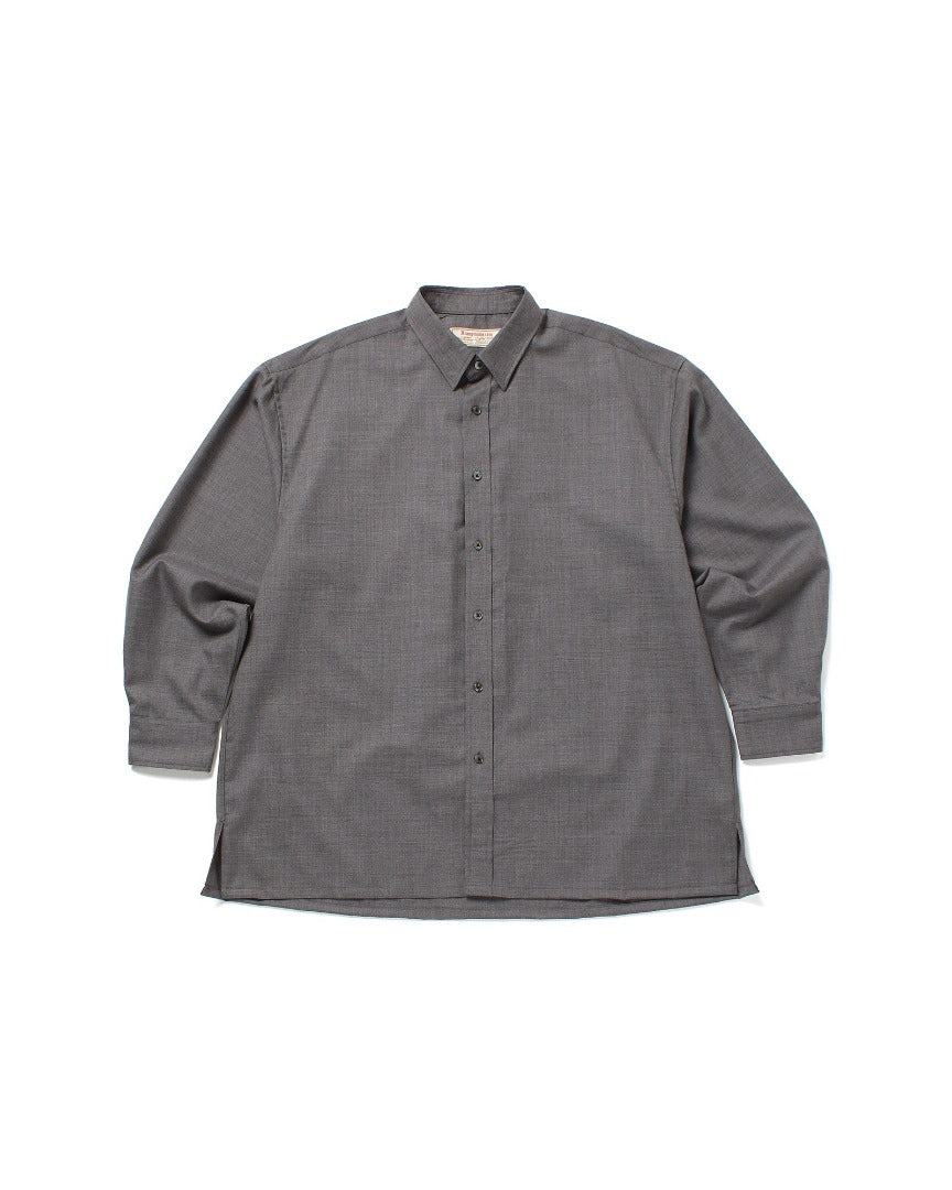 anonymous ism Signature Shirt - Super100's Wool - Grey Anonymous Ism Apparel