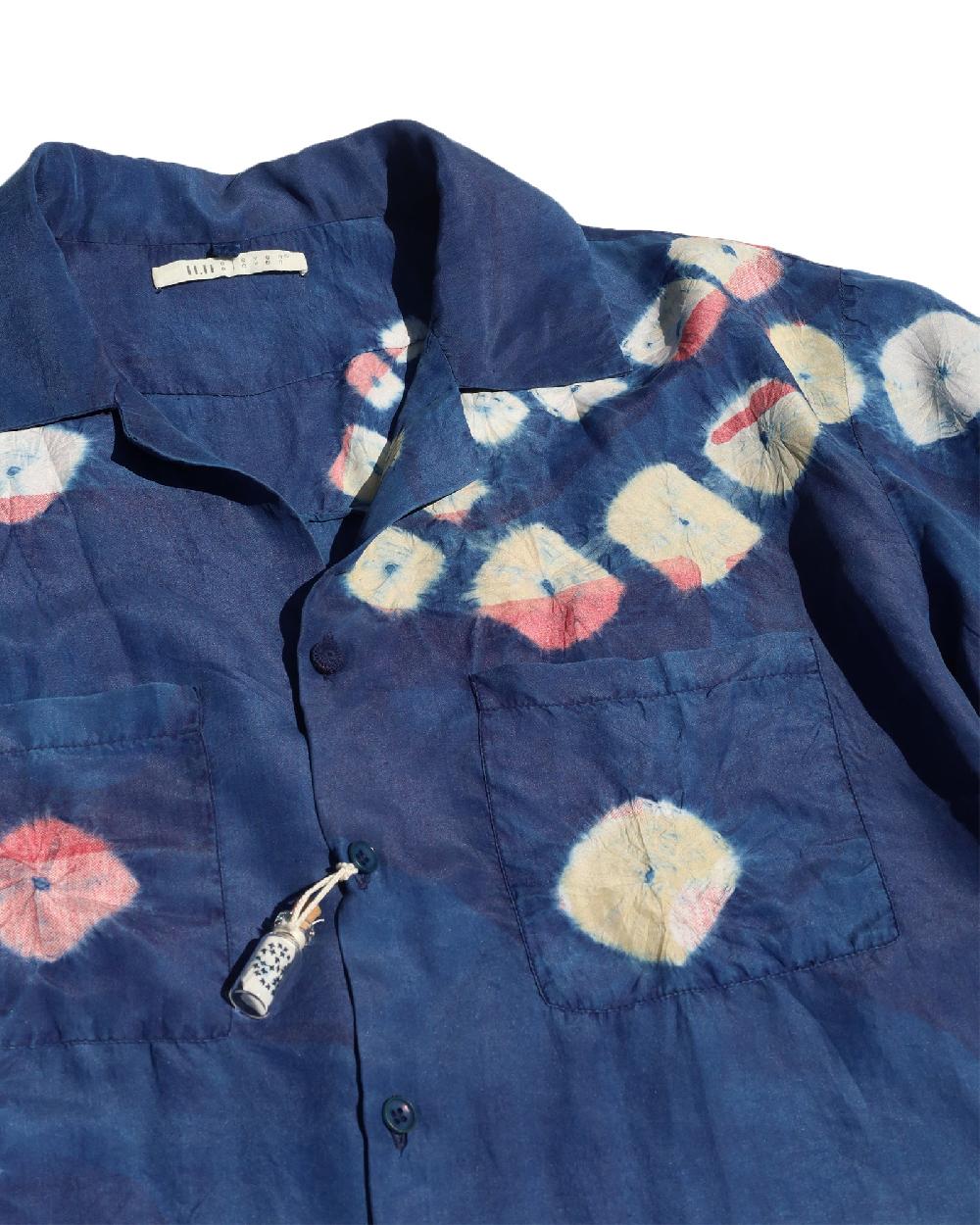 Anonymous Ism Silk Overdyed Camp Shirt Eleven Eleven Indigo