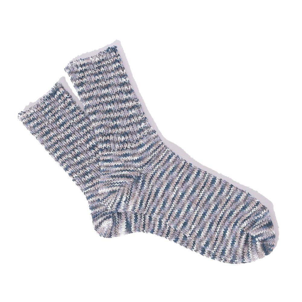 anonymous ism Silk Tweed Specdyed Half Socks M.Grey