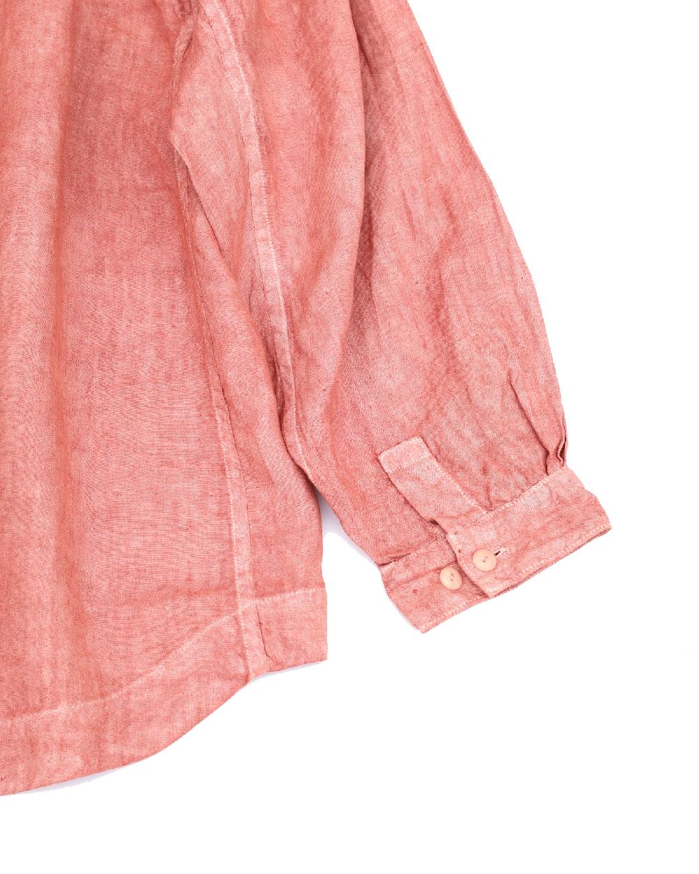 Anonymous Ism Soft Hemp Big Shirt Mittan RED-BENGALA