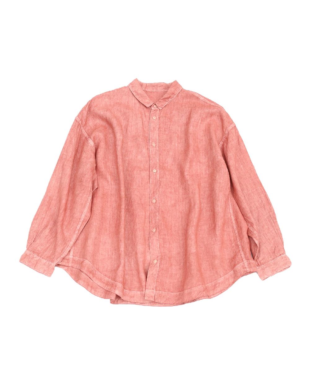 anonymous ism Soft Hemp Big Shirt Mittan RED-BENGALA