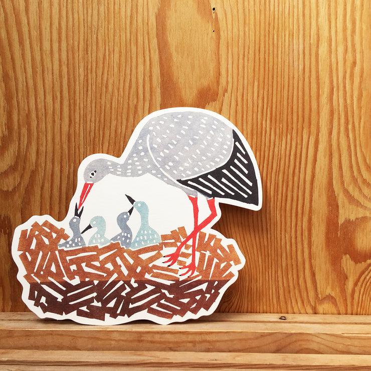 Anonymous Ism Stork - Die Cut Postcard Homewear-Katakata Stork