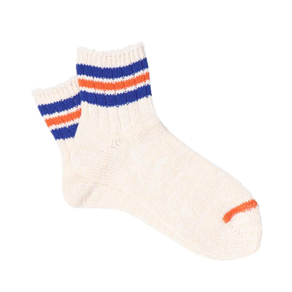 anonymous ism Stripes short slub socks Socks Ivory x BLU x ORG
