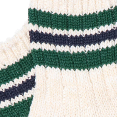 Anonymous Ism Stripes Short Slub Socks Socks Ivory X D.GRN X NVY