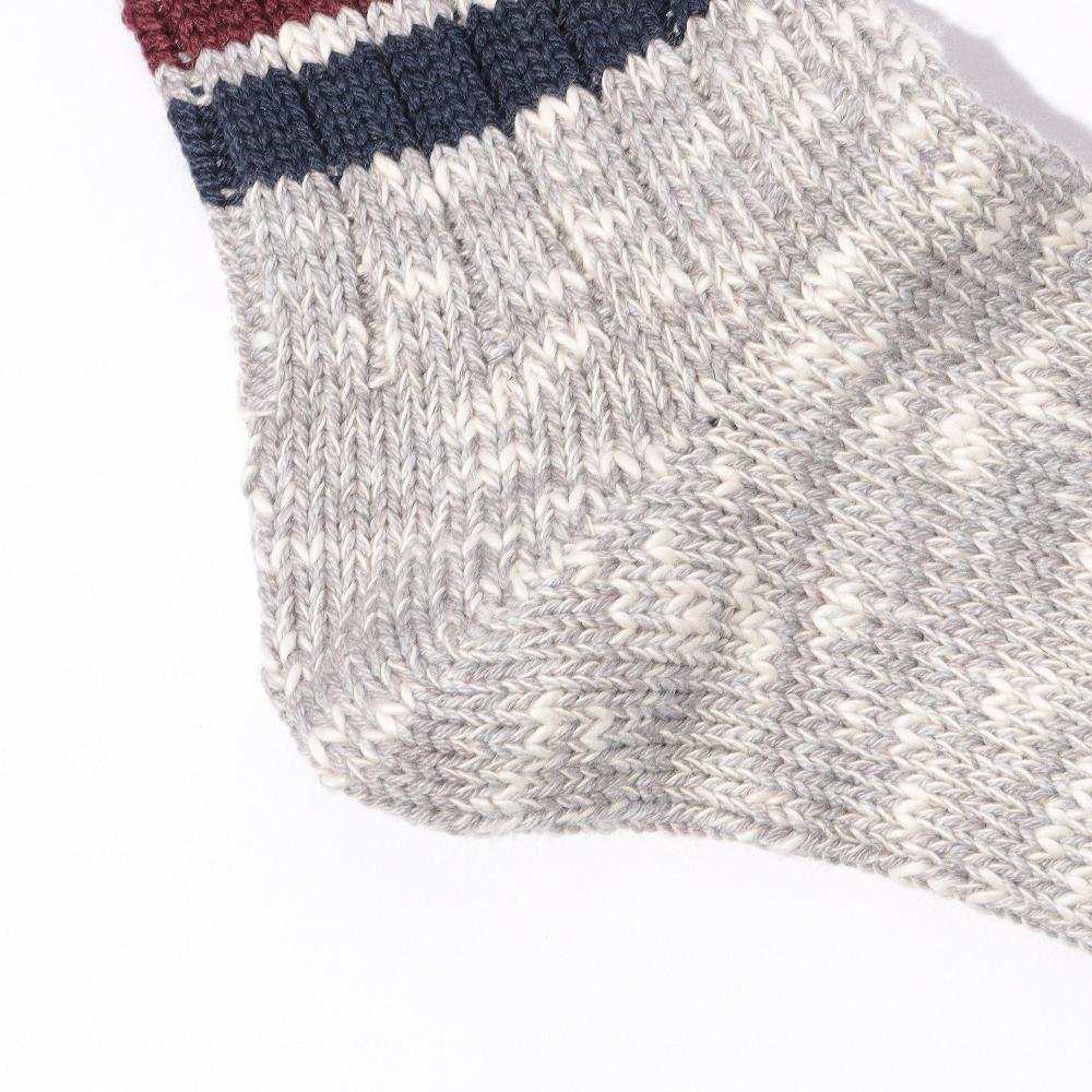 Anonymous Ism Stripes Short Slub Socks Socks M.Grey