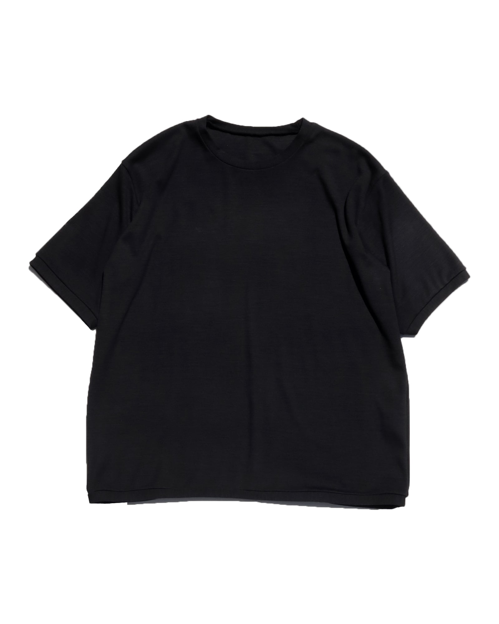 anonymous ism Super 120's Wool Smooth S/S Shirt Mittan Black