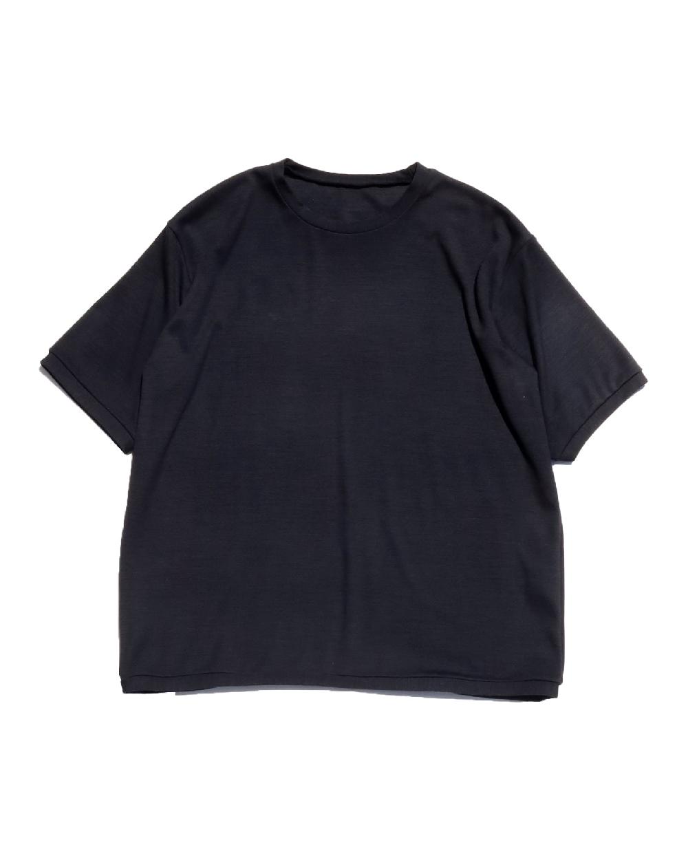 anonymous ism Super 120's Wool Smooth S/S Shirt Mittan Navy