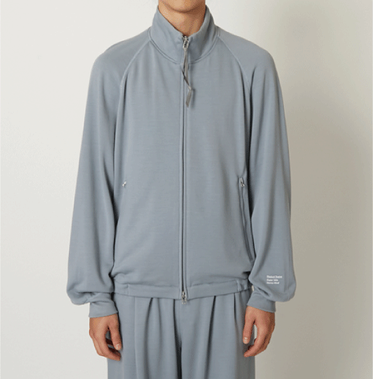 Anonymous Ism Super 140s Merino Wool Zip Up Sweat P12 M.Grey