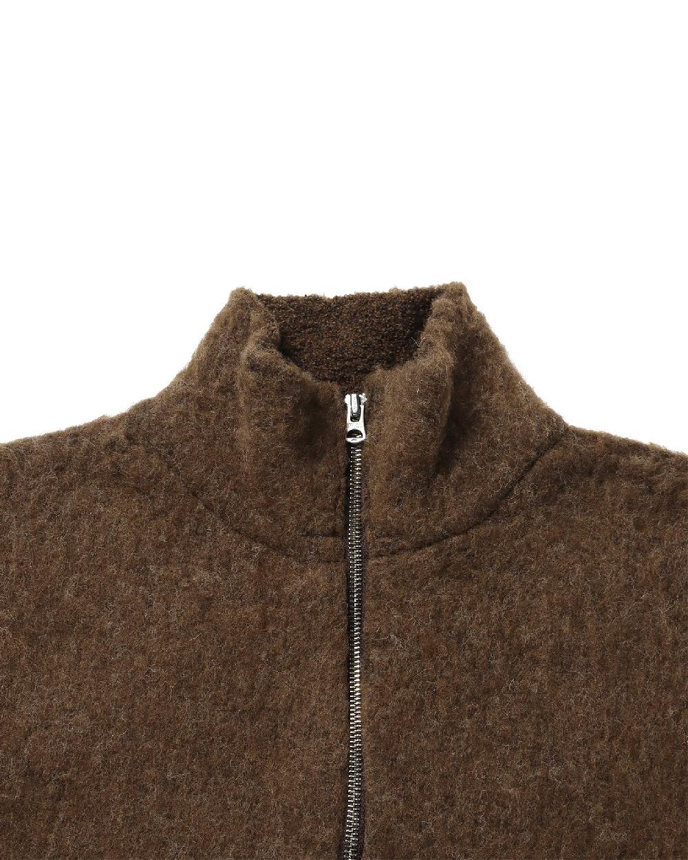 Anonymous Ism Super Soft Wool Fleece Half Zip Anonymous Ism Apparel Brown