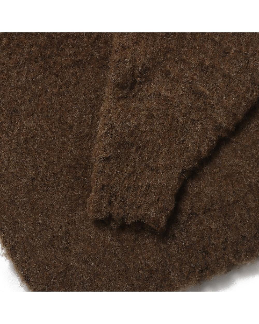 Anonymous Ism Super Soft Wool Fleece Half Zip Anonymous Ism Apparel Brown