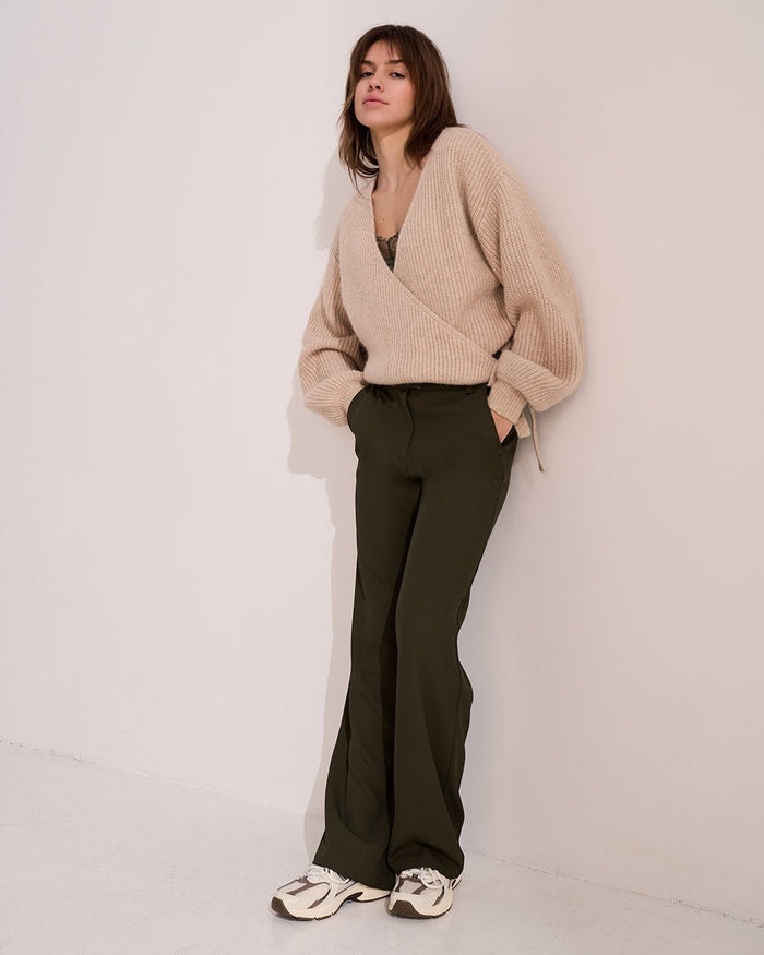 Another Label Abby Knitted Cardigan Black