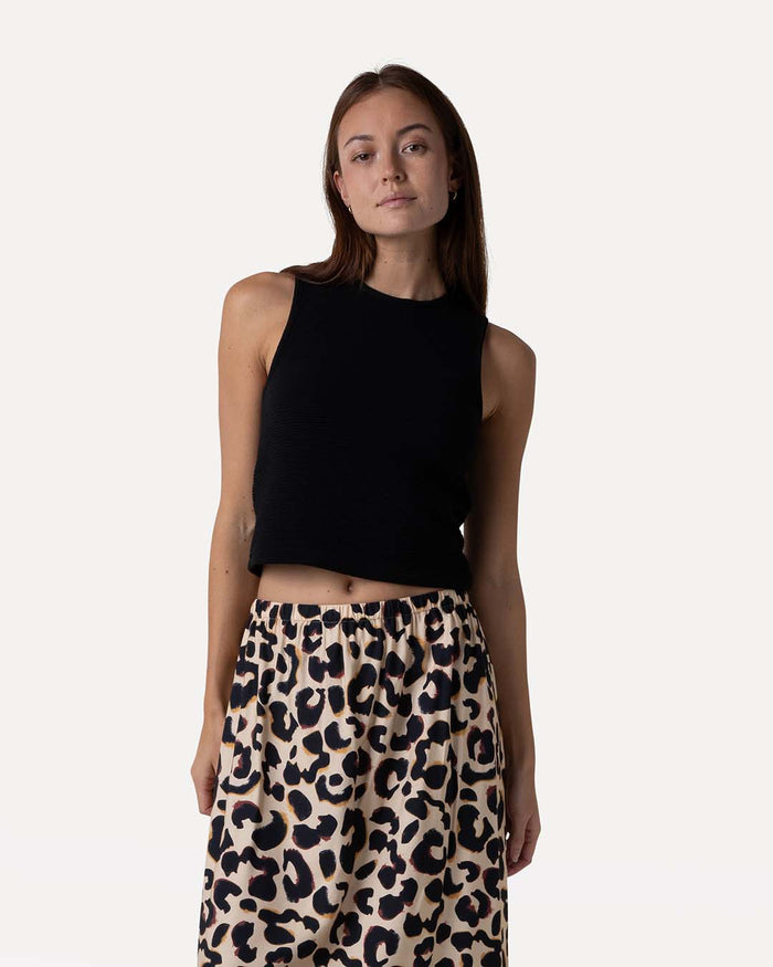 another label Abelia top Black