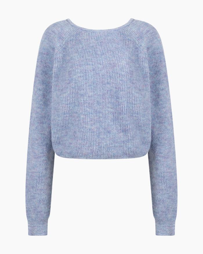 Another Label Adea Knitted Pull Light Blue Melee
