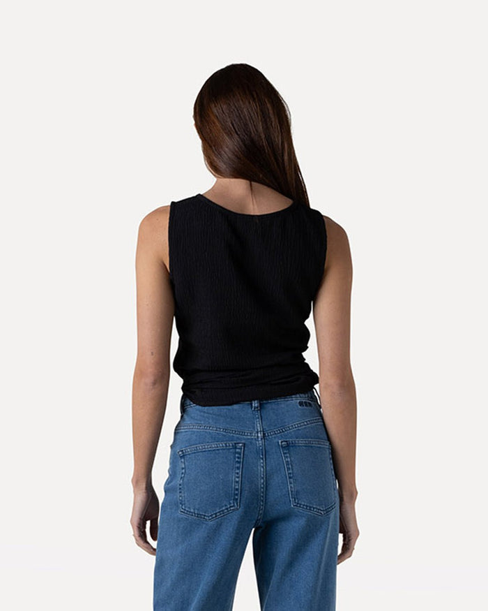 Another Label Alishia Top Black