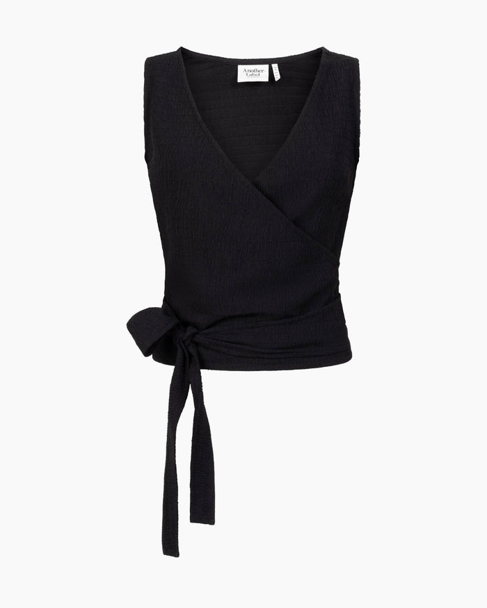 Another Label Alishia Top Black