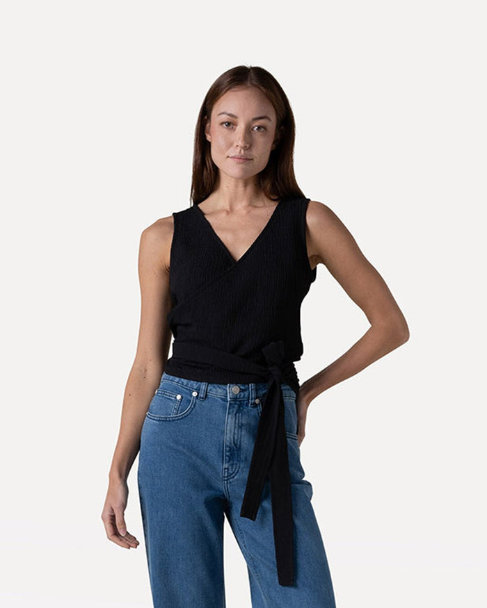 another label Alishia top Black