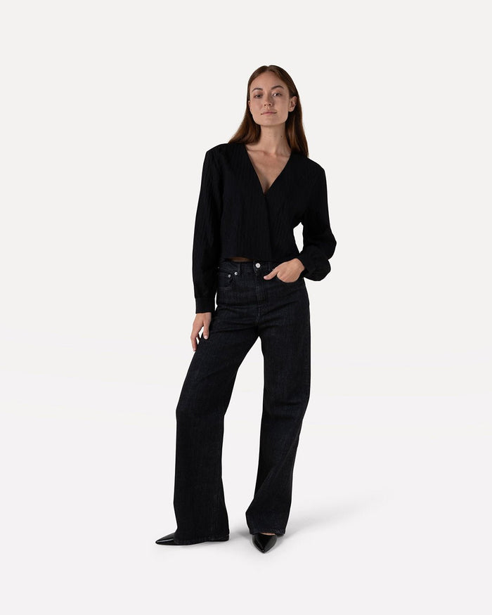 another label Alma top Black