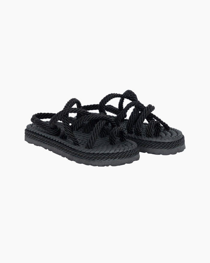Another Label Amara Rope Sandal Black