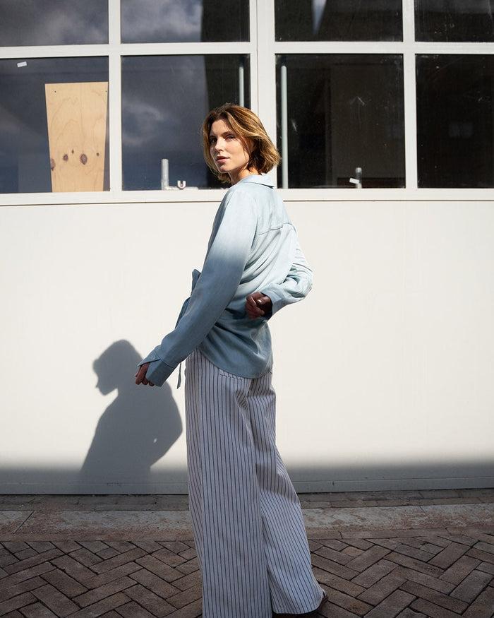 Another Label Anaïs Top Light Blue