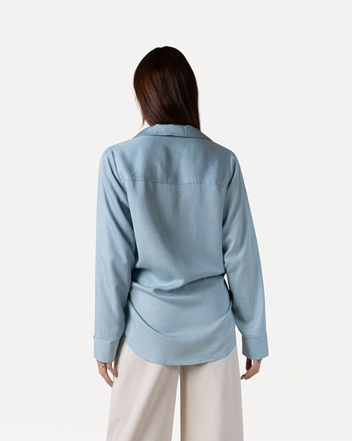 Another Label Anaïs Top Light Blue