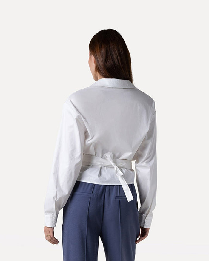 Another Label Antonia Top Off-white