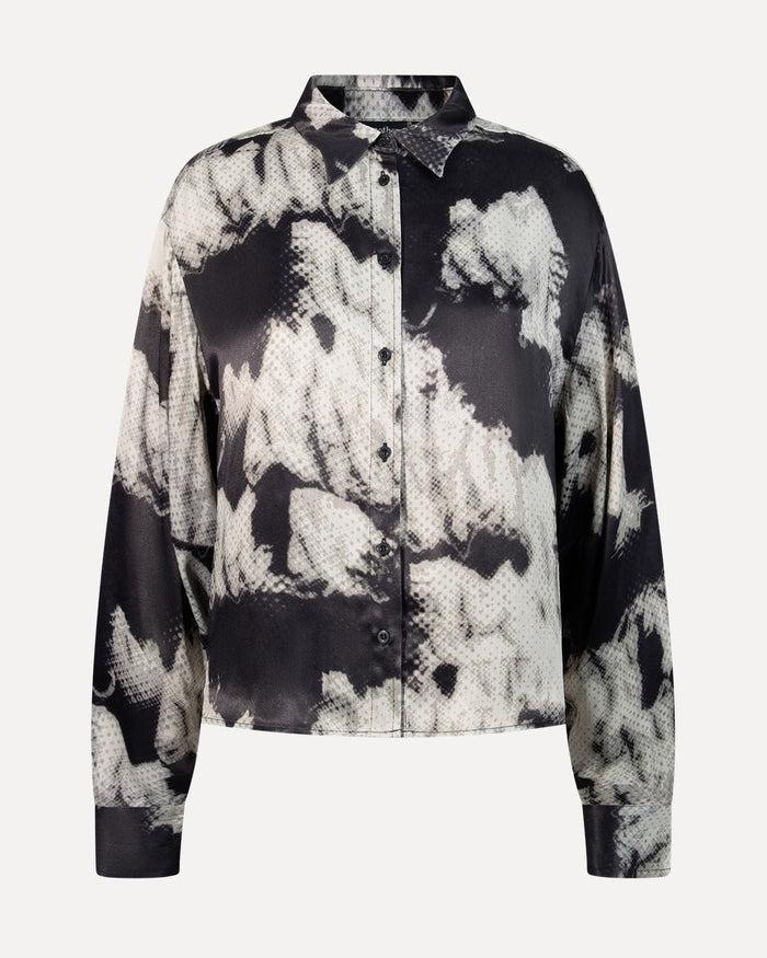 Another Label Bea Shirt Mountains Black